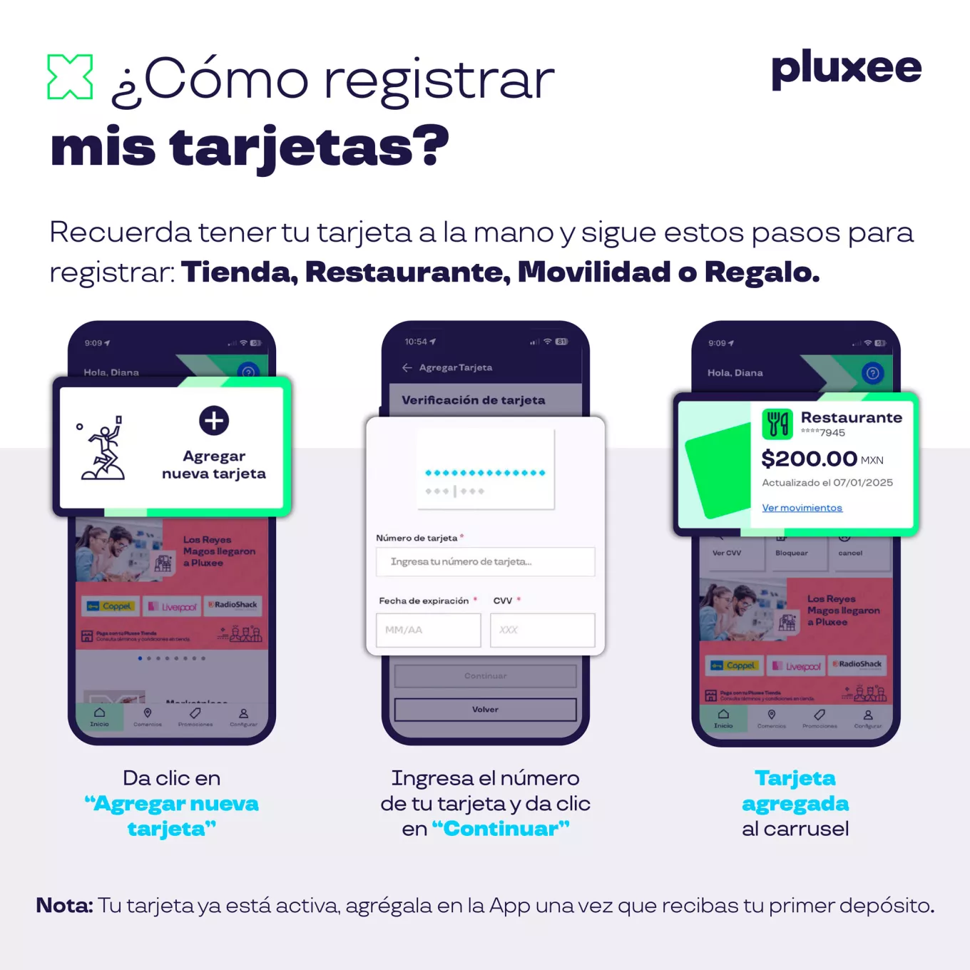 pluxee app registro tarjetas 