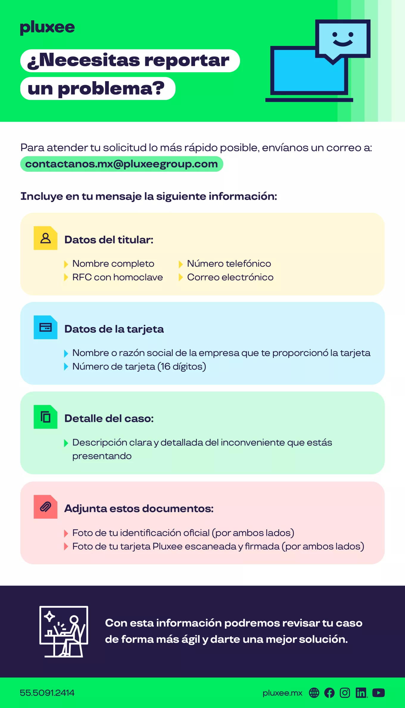 reportar un problema 