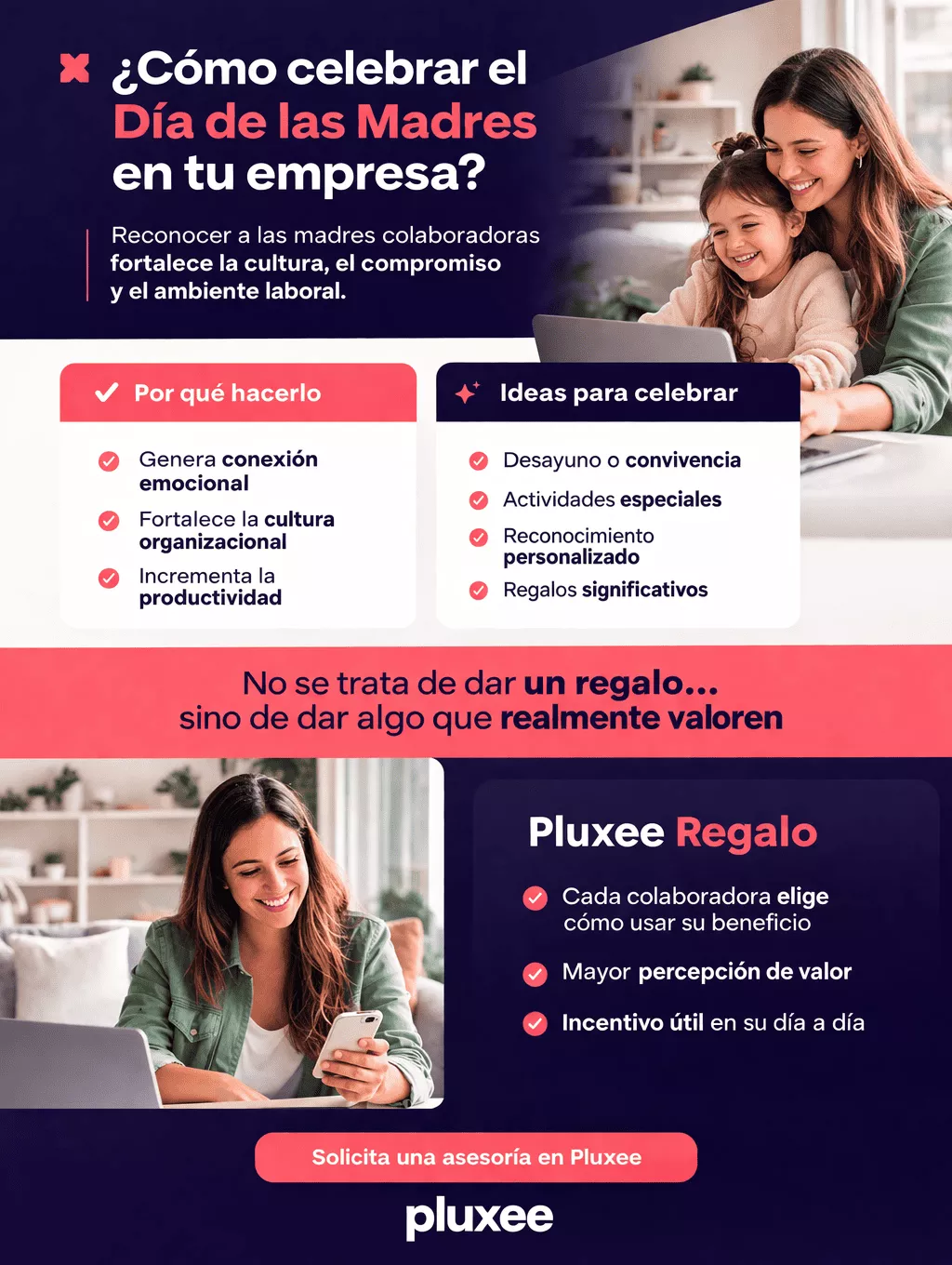 Celebración día de las madres en oficina