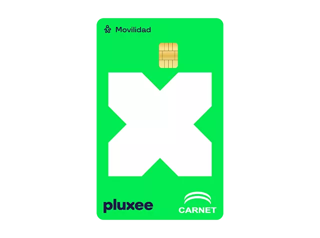 Tarjeta de vales de gasolina Pluxee movilidad.