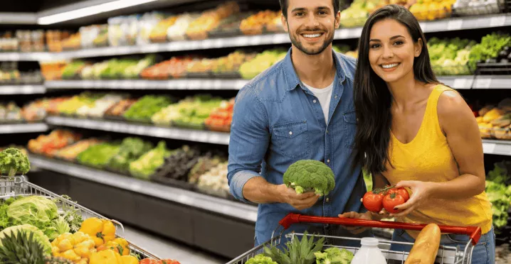 comprar el super pagando con vales