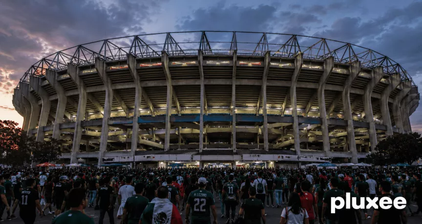 Estadio con multitud